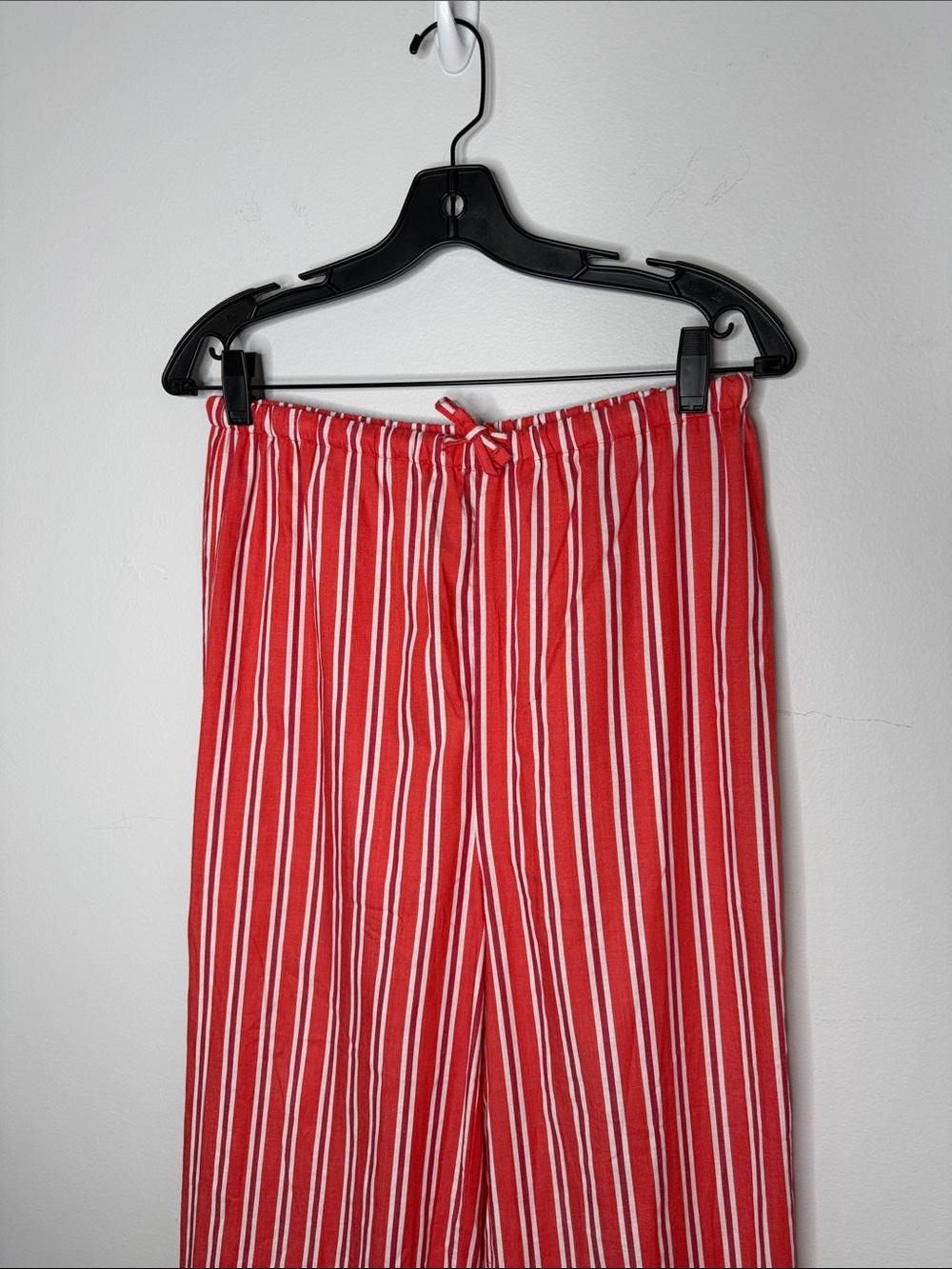 WeWoreWhat Tie Waist Wide Leg Pant Red Multi NWT Medium - Picture 5 of 8